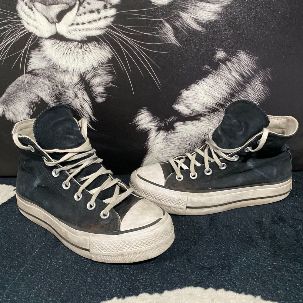 Converse Chuck Taylor All Star Lift 560845F Sneaker Women's 7.5 Black Platform